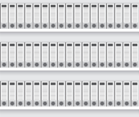 White lever arch foldersのイラスト素材