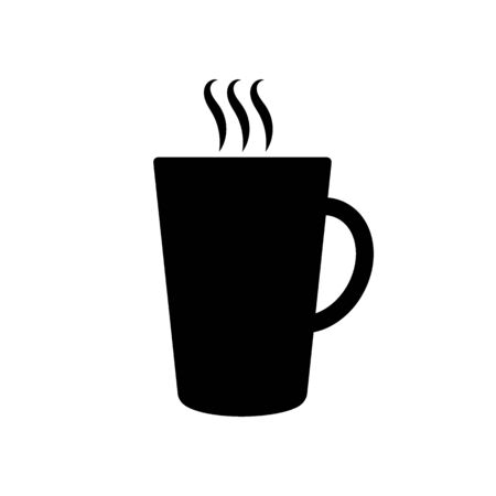 Coffee cup flat icon isolate on white background vector illustration eps 10の写真素材