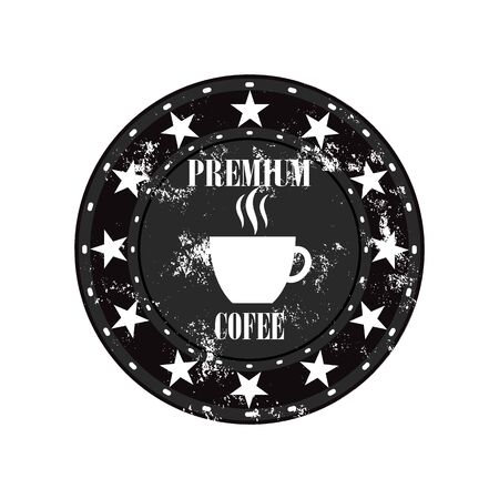 Premium Coffee Cafe Signのイラスト素材
