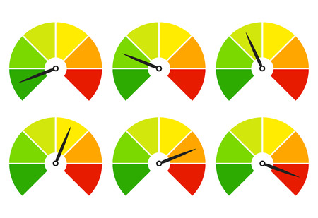 Set of measuring icons.