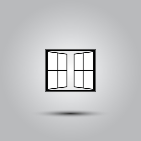 open window iconのイラスト素材