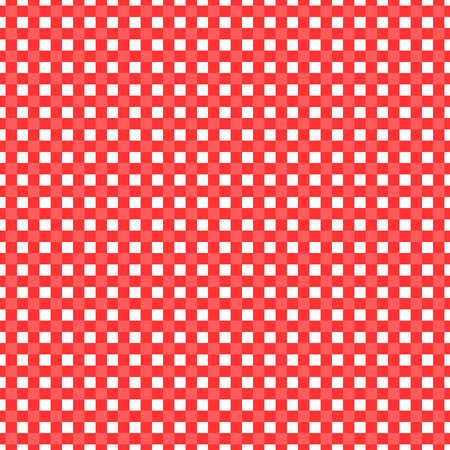 Red and white gingham background with fabric texture, suitable for designsのイラスト素材