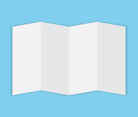 vector abstract world map on folded paperのイラスト素材