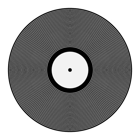 Vinyl record vector icon.のイラスト素材