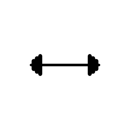 Barbell icon on white background.のイラスト素材