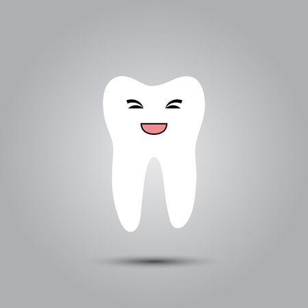 Smiley in toothのイラスト素材