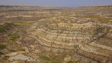 The Canadian Badlands of Drumheller, Albertaの写真素材