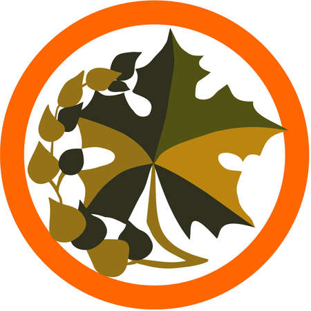 Leaf and tree branchのイラスト素材