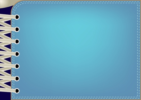 Illustration of a blue background with lacingのイラスト素材