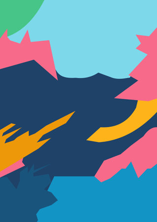 Illustration of a stylized colorful motley backgroundのイラスト素材
