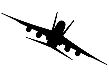 Illustration as a jet iisolated on white backgroundのイラスト素材