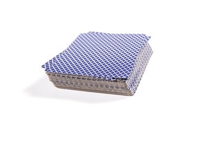 Poker cards on  white backgroundの写真素材