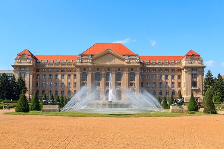 Debrecen University building in Hungary, Europeのeditorial素材