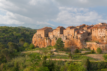 Pitigliano charming medieval town in Tuscany, Italy,Europeの写真素材