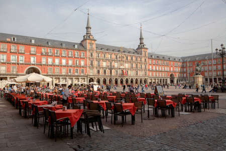 Plaza Mayor in Madridの写真素材