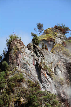 Waimangu valley geothermal area, New Zealandの写真素材