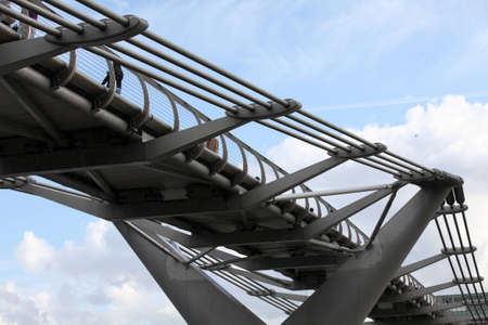 Millennium bridge in Londonの写真素材