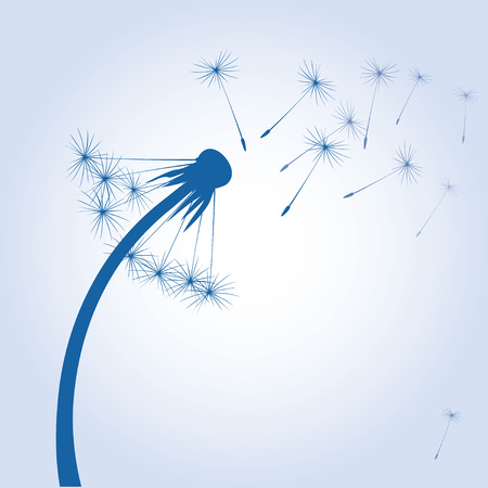 Illustration of Dandelions and Light.のイラスト素材