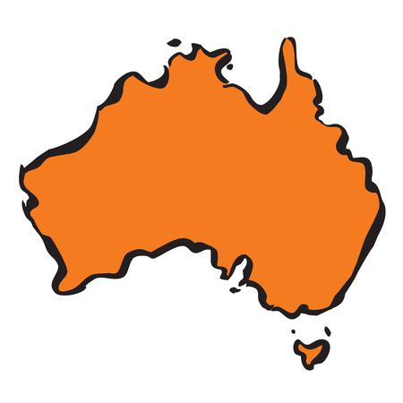 Map of Australia. Vector Illustration.のイラスト素材