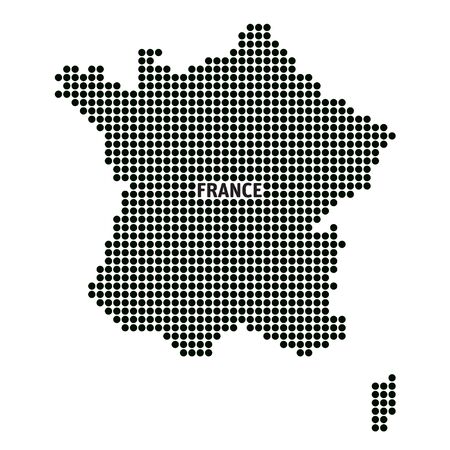 Map of France. Vector Illustration.のイラスト素材