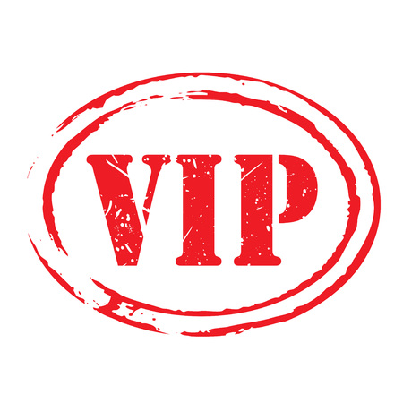 Red grunge stamp VIPのイラスト素材