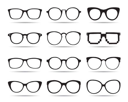 Set of Glasses.のイラスト素材