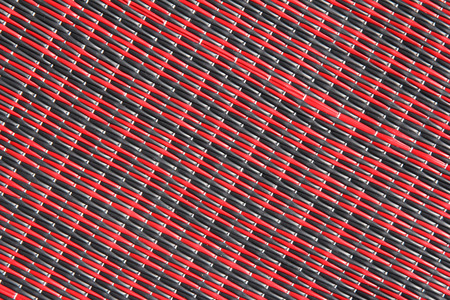 Black and red textile and background.