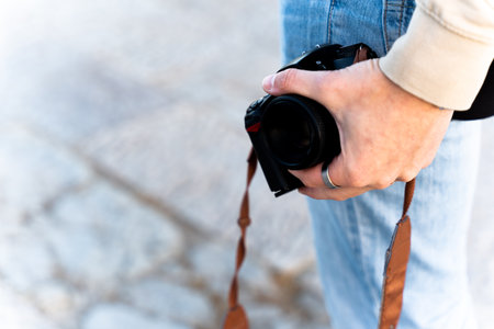 Photography professional taking pictures.の写真素材