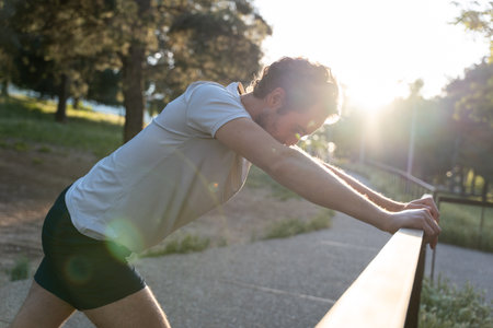 Physical and mental health through training and personal satisfactionの写真素材