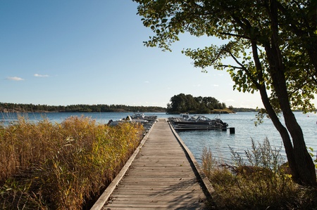 Early autumn in St Anna Archipelago, Swedenの写真素材