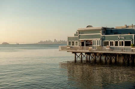 Sausalito, San Fransisco, USA - May 2, 2012  Early morning in Sausalito, California  Sausalito is a famous susburb to San Francisco のeditorial素材