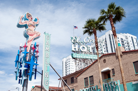 Las Vegas, Nevada, USA - April 7, 2011  El Cortez Hotel   Casino located in Fremont East entertainment district is the longest continuously-running hotel and casino in Vegas   のeditorial素材