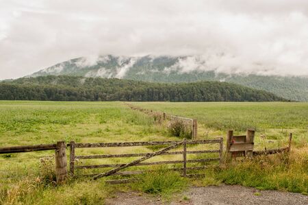 New Zealand countryside in the vicinity of Te Anau on the west coast of South Islandの写真素材