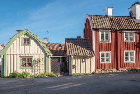 Soderkoping, Sweden - May 11, 2016: Idyllic small town Soderkoping during spring. Soderkoping is a historic medieval town in Sweden.のeditorial素材