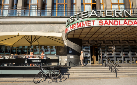 Gothenburg, Sweden - September 4, 2014: Gothenburg city theater at Gotaplatsen in Gothenburg. This theater is one of the major stages in Sweden.のeditorial素材
