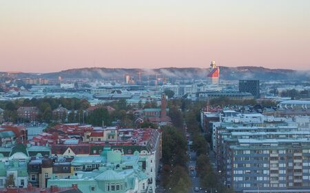 Gothenburg, Sweden - October 12, 2012: Early autumn morning in Gothenburg. Gothenburg is the second...