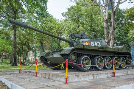 Ho Chi Minh City, Vietnam - March 5, 2009: Tank 843 was the first tank that entered the Independence...