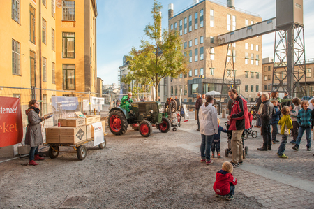 NorrkÃ¶ping, Sweden - September 24, 2011: Culture night is an annual event on the last Saturday in September that exhibits diverse aspects of culture in Norrkoping, Sweden.のeditorial素材