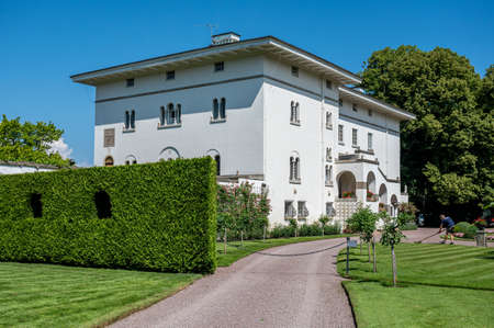 Borgholm, Sweden - July 6, 2021: Solliden on Swedish Baltic sea island Ãland. Solliden is the summer palace of the Swedish Royal Family completed in 1906 and inspired by Villa San Michele on Capri.のeditorial素材