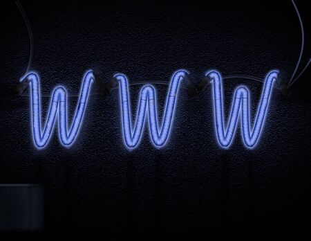 WWW Neonの写真素材