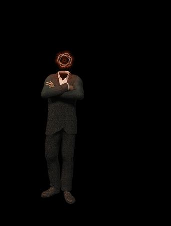 Atom Headed Creatureの写真素材