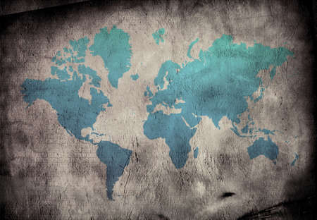 Grunge Mapの写真素材