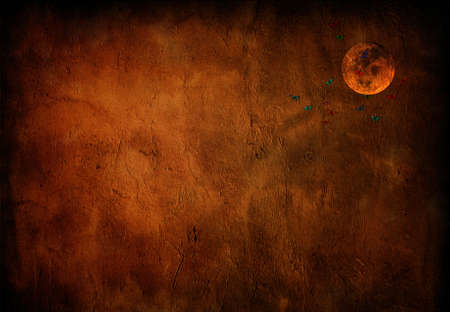 Moon on grunge backgroundの写真素材