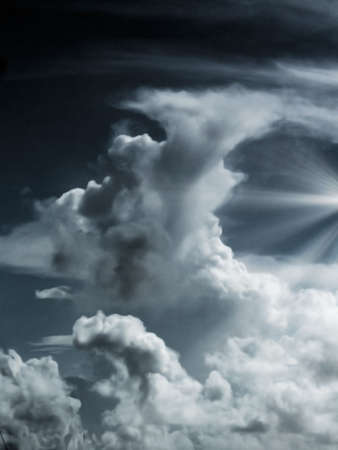 Dramatic Sky and lightの写真素材