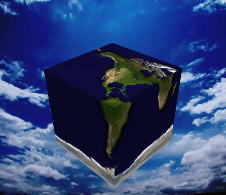 Square Earthの写真素材