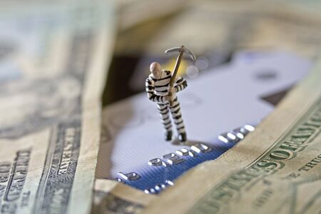 Criminal and cash creditの写真素材