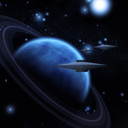 Scape Craft Near Extrasolar Planetの写真素材