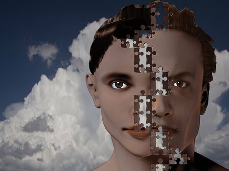 Man and Woman form completeの写真素材