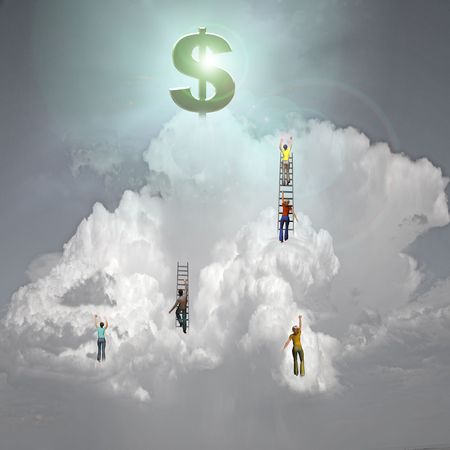 Climb to Successの写真素材