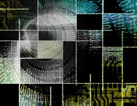 Binary Abstractの写真素材